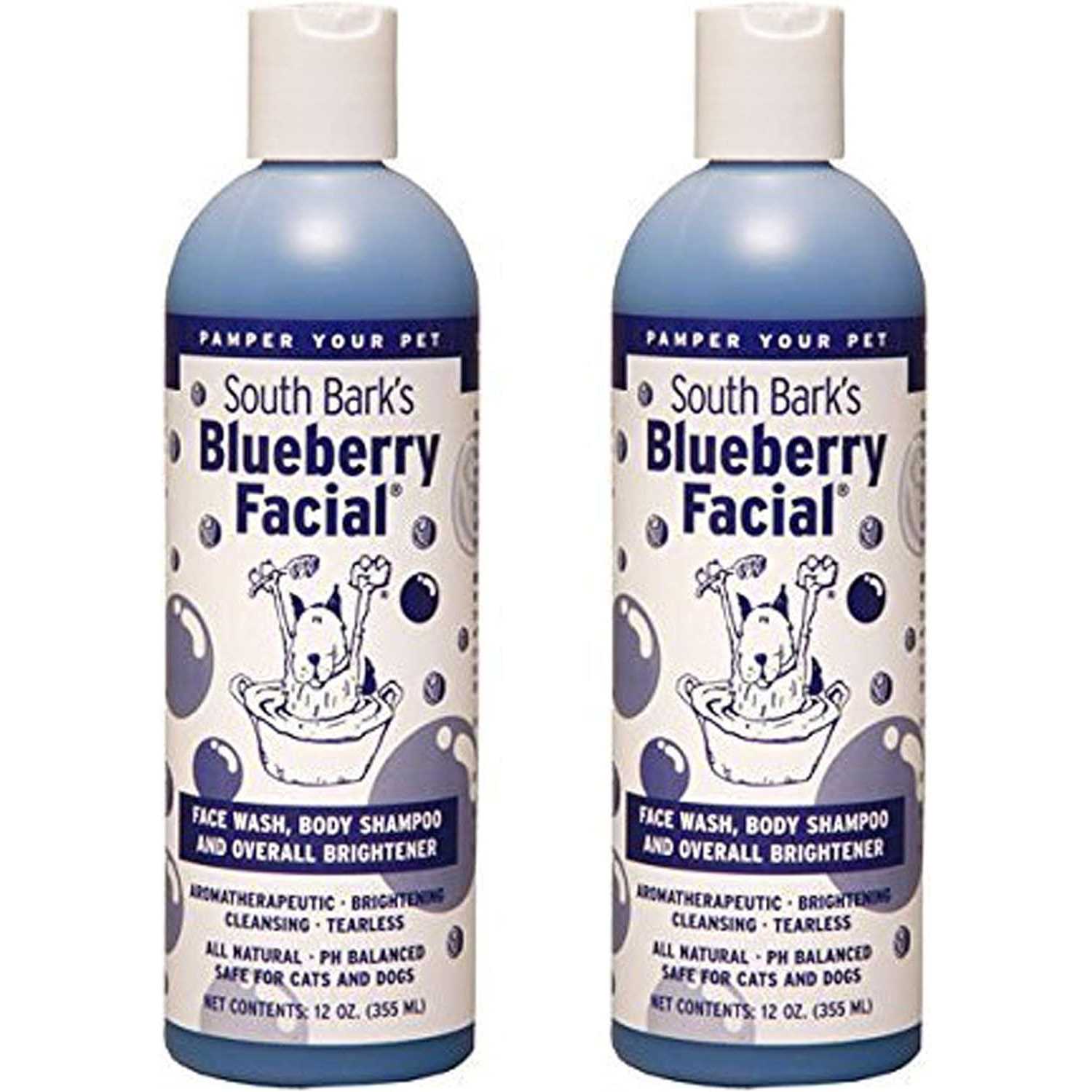 South Bark's Blueberry Facial Shampoo for Dogs & Cats 2 Pack - Pet Supplies online store