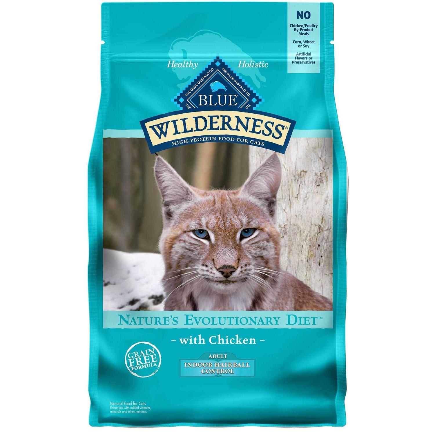 Blue Wilderness Indoor Hairball Control Cat Dry Food - Pet Supplies online store