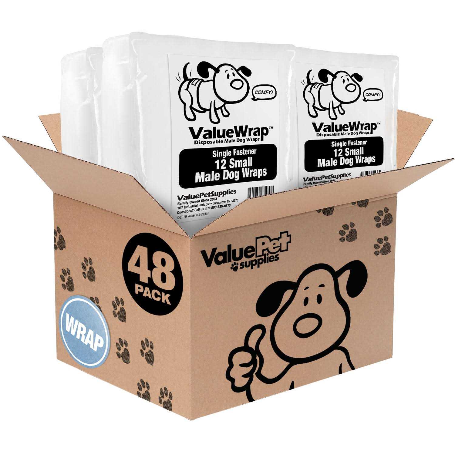 ValueWrap Male Wraps Disposable Dog Diapers - Pet Supplies online store