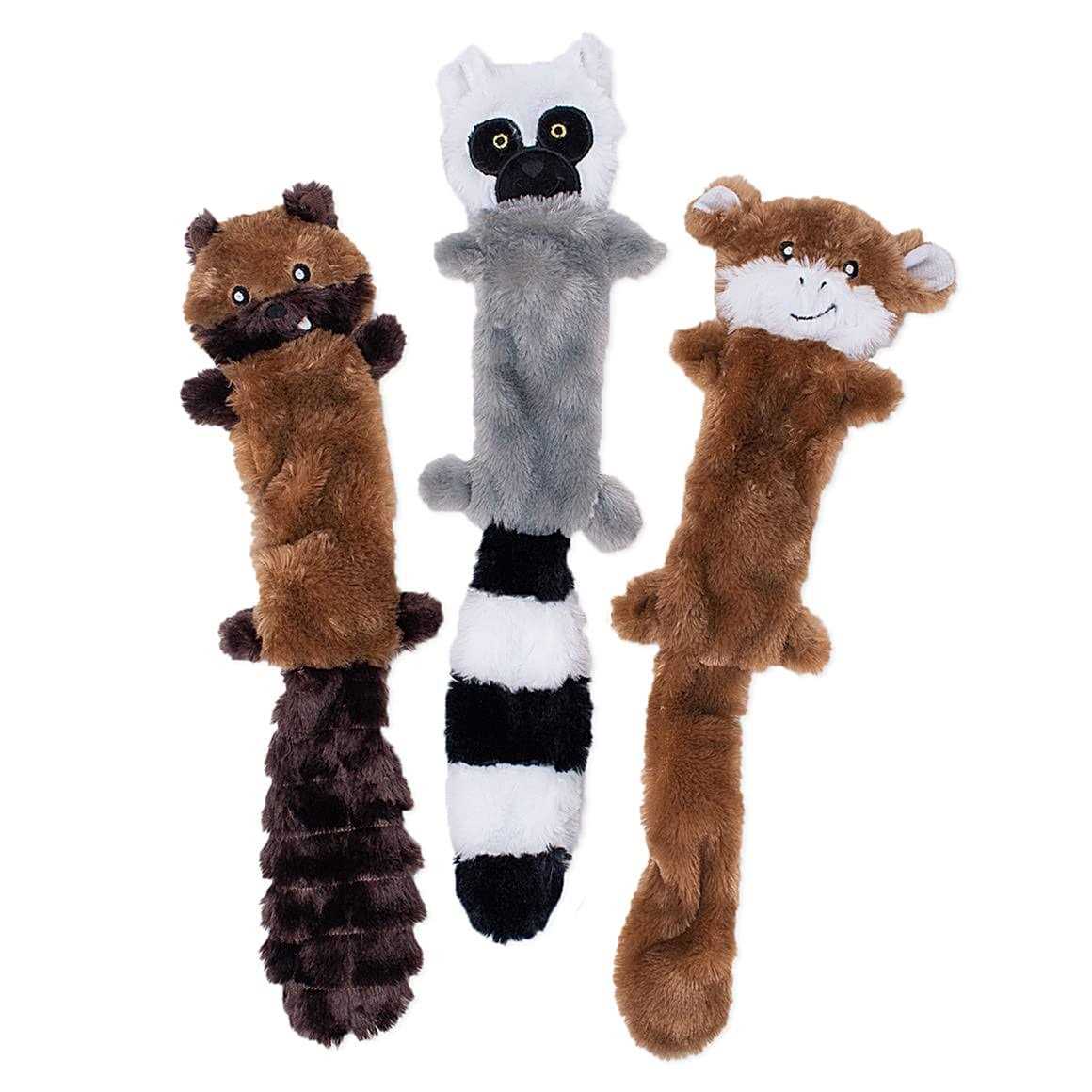 ZippyPaws Skinny Peltz Dog Toy Chipmunk - Pet Supplies online store