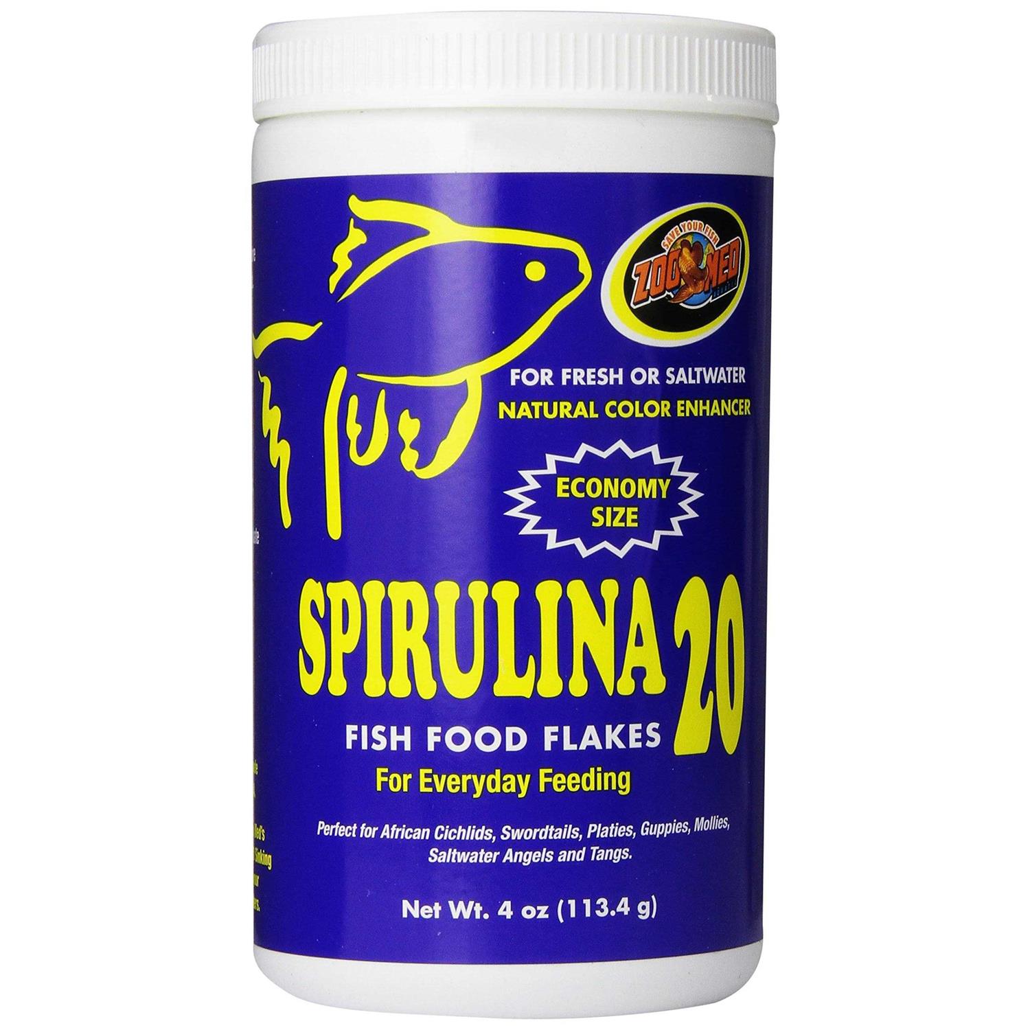 Zoo Med Spirulina 20 Fish Food Flakes - Pet Supplies online store