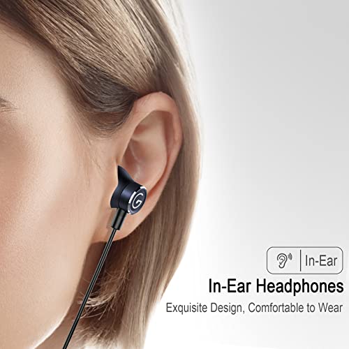 Durable in-Ear Earphones for Oculus Quest 2, Noise-Isolating VR Inert Sponge Earbuds with Silicone Caps Compatible with Rift S VR Headset (Black)