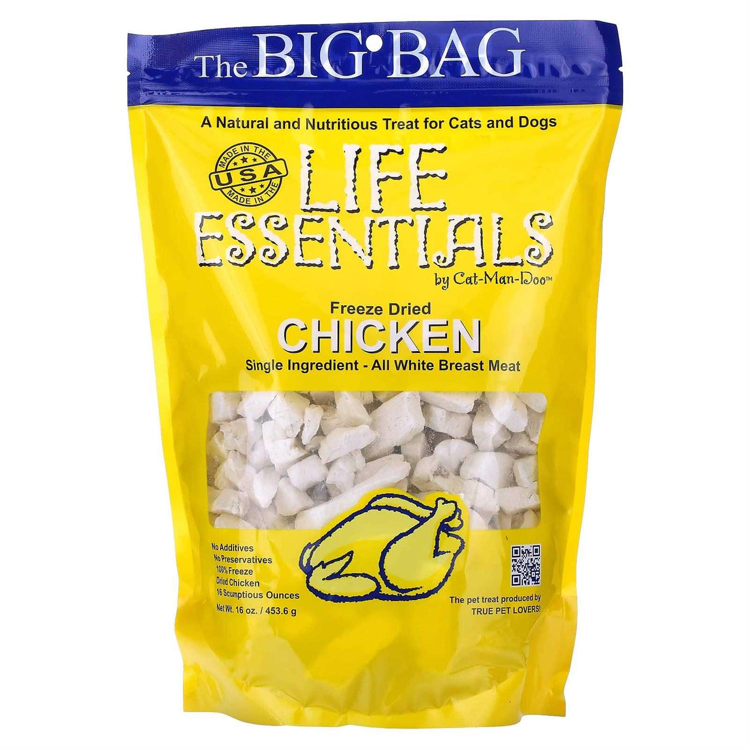 Cat-Man-Doo Life Essentials Freeze Dried Chicken - Pet Supplies online store