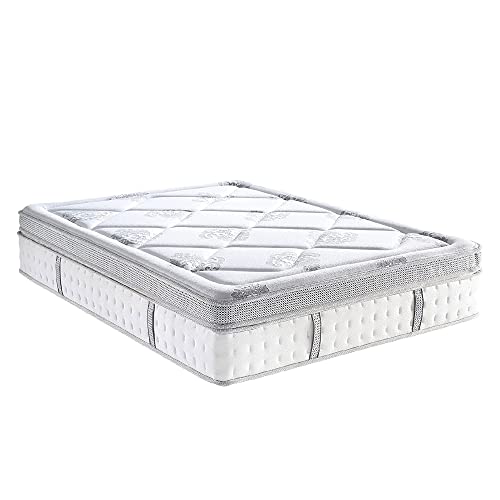 Classic Brands Gramercy Cool Gel Memory Foam and Innerspring Hybrid 14-Inch Euro Pillow Top Mattress | Bed-in-a-Box King