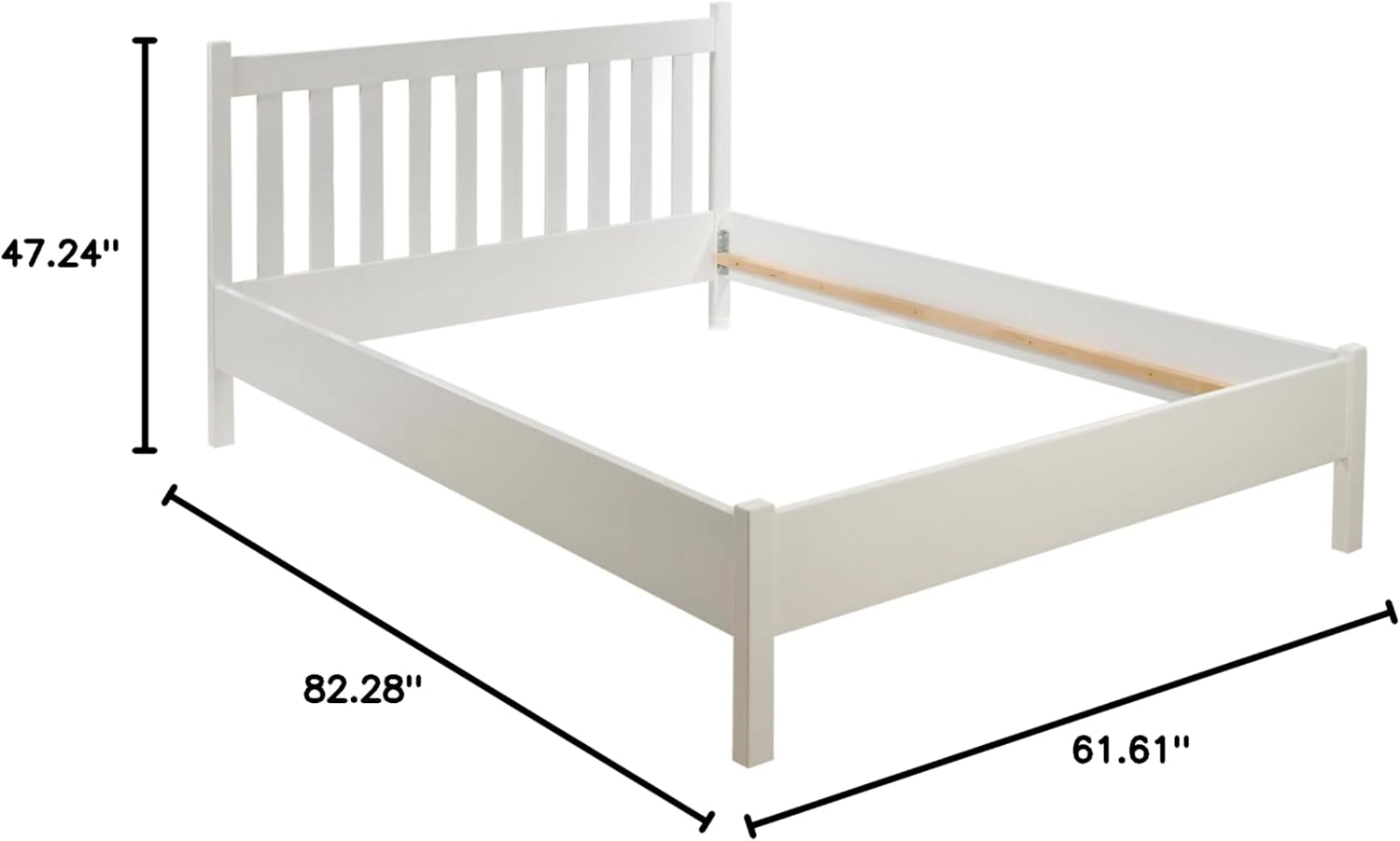 Queen Bed Frame Upholstered Platform, Bed Frame with Square velvet Headboard, Wooden Slats Support, Non-Slip and Noise-Free, No Box Spring Needed, Easy Assembly - Light Gray