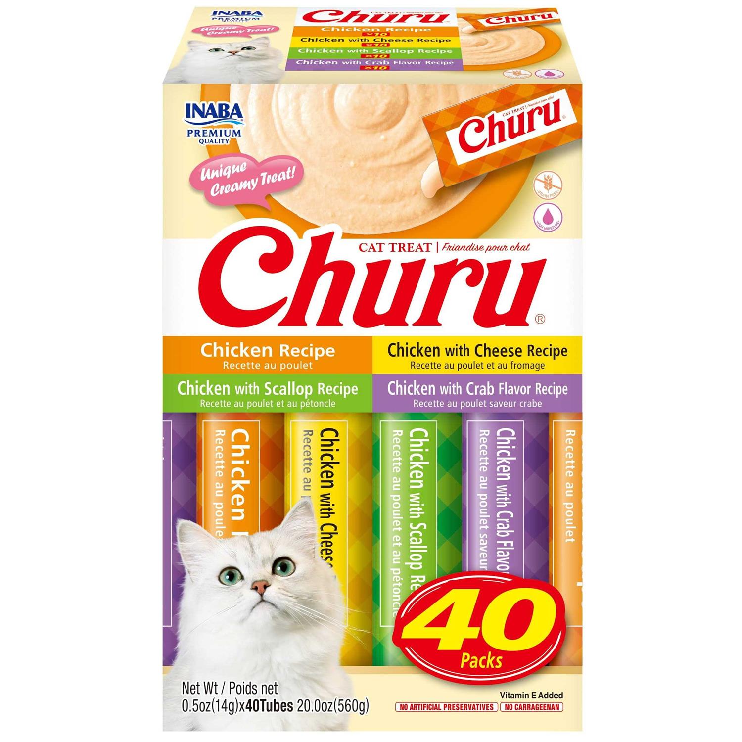 Inaba Churu Creamy Lickable Wet Cat Treats - Pet Supplies online store