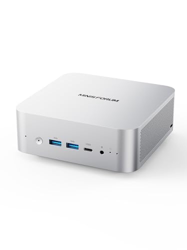 MINISFORUM UM880 Plus Mini PC with AMD Ryzen 7 8845HS(8C/16T, up to 5.1GHz),Mini Computer Radeon 780M Graphics 1TB PCIe4.0 SSD 32GB DDR5,OCuLink,Triple Display with HDMI+DP+USB4, 5xUSB Port,2.5G LAN