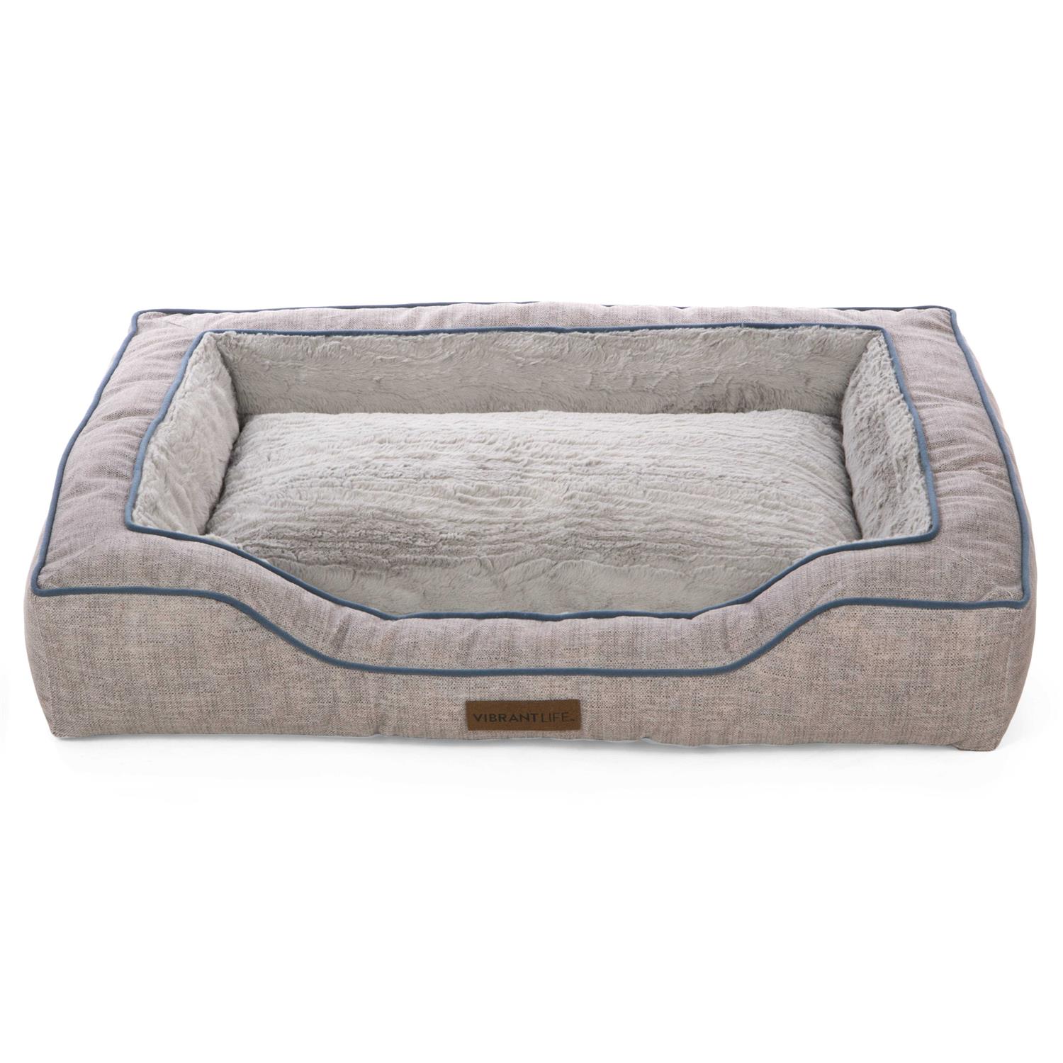 Vibrant Life Bolstered Bliss Mattress Edition Dog Bed - Pet Supplies online store