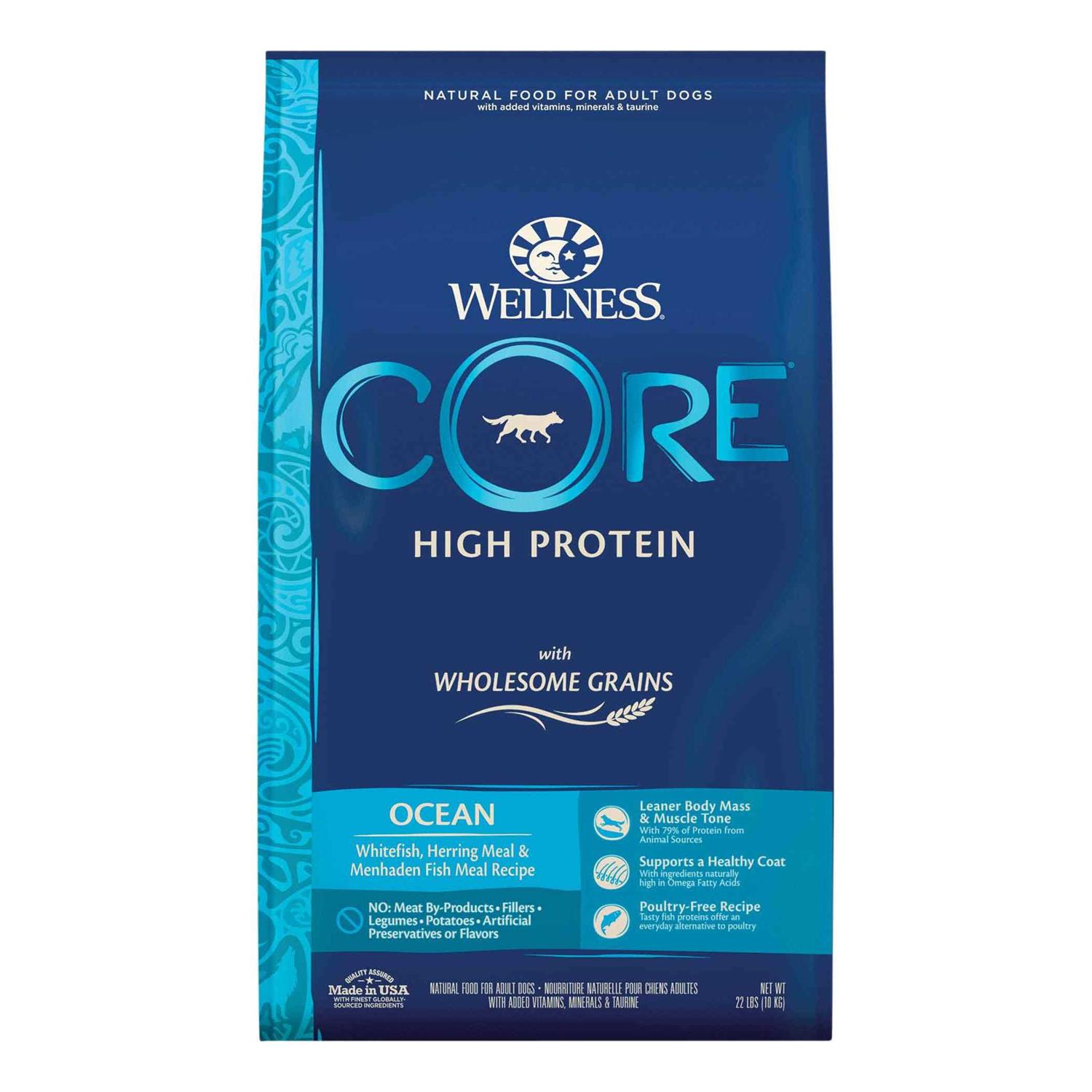 Wellness CORE High Protein Wholesome Grains Ocean Recipe Dry Dog Food - Pet Supplies online store