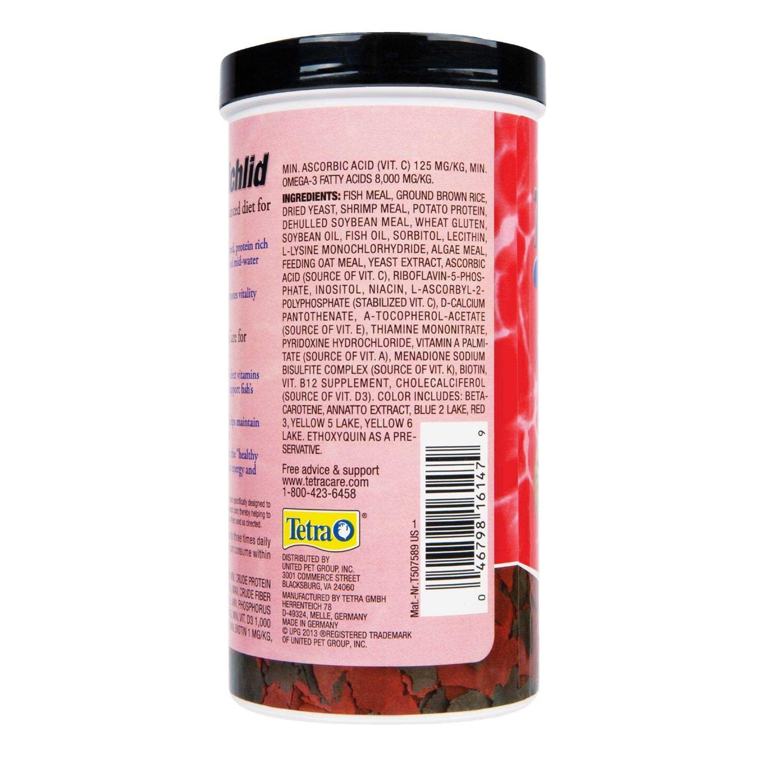 Tetra TetraCichlid Cichlid Fish Food Flakes - Pet Supplies online store