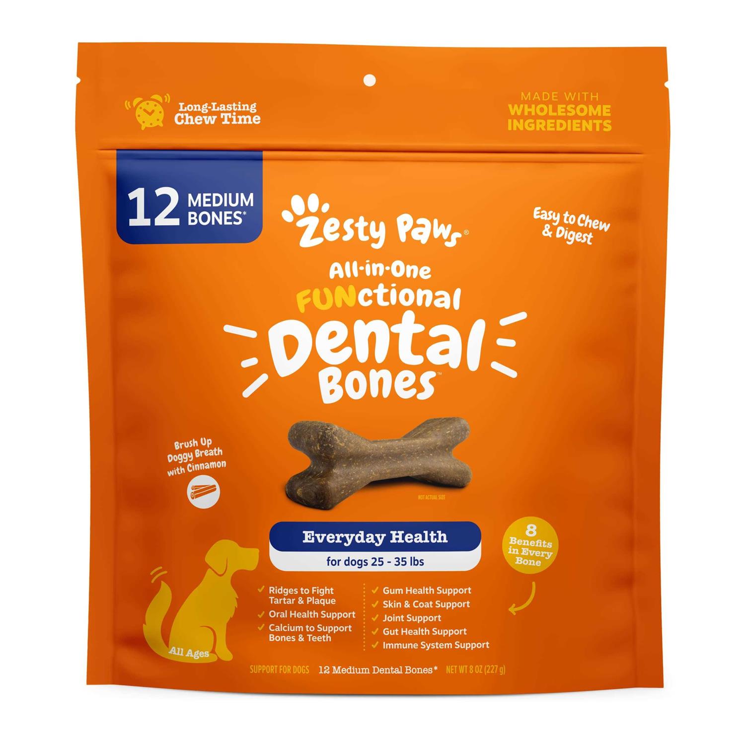 Zesty Paws All-in-One Functional Dental Bones for Dogs - Pet Supplies online store