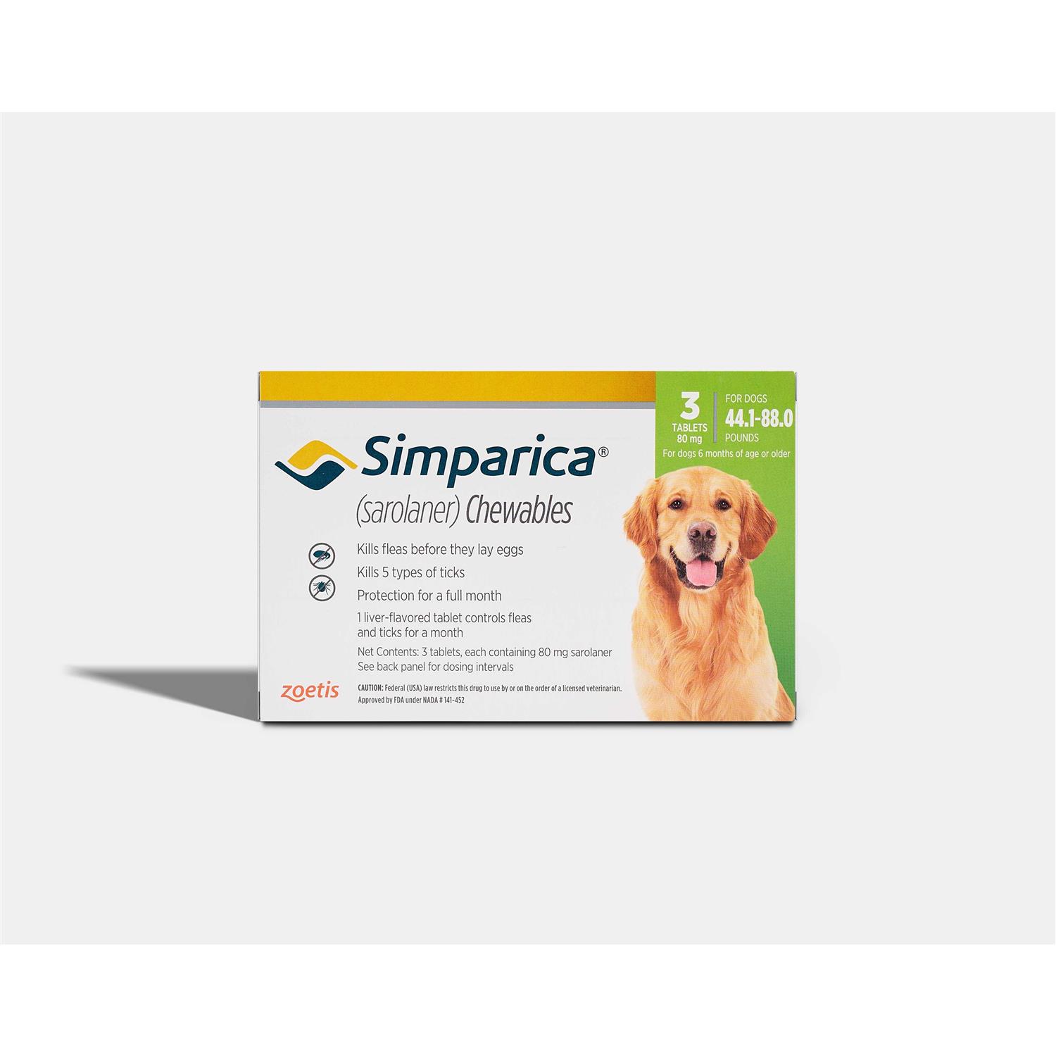 Simparica Chewable Tablet for Dogs - Pet Supplies online store