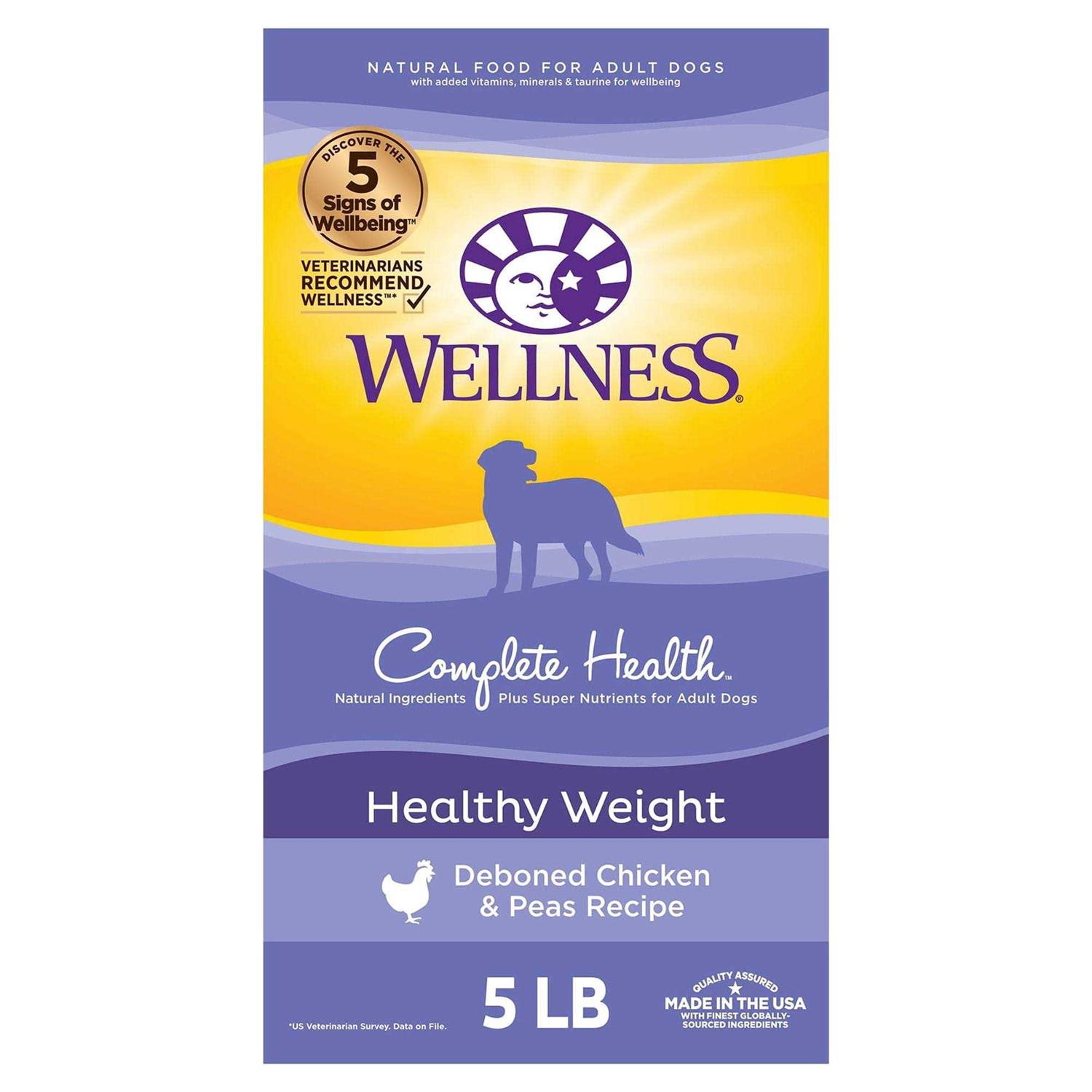 Wellness Complete Health Healthy Weight Chicken Peas Recipe Dry Dog Food - Pet Supplies online store