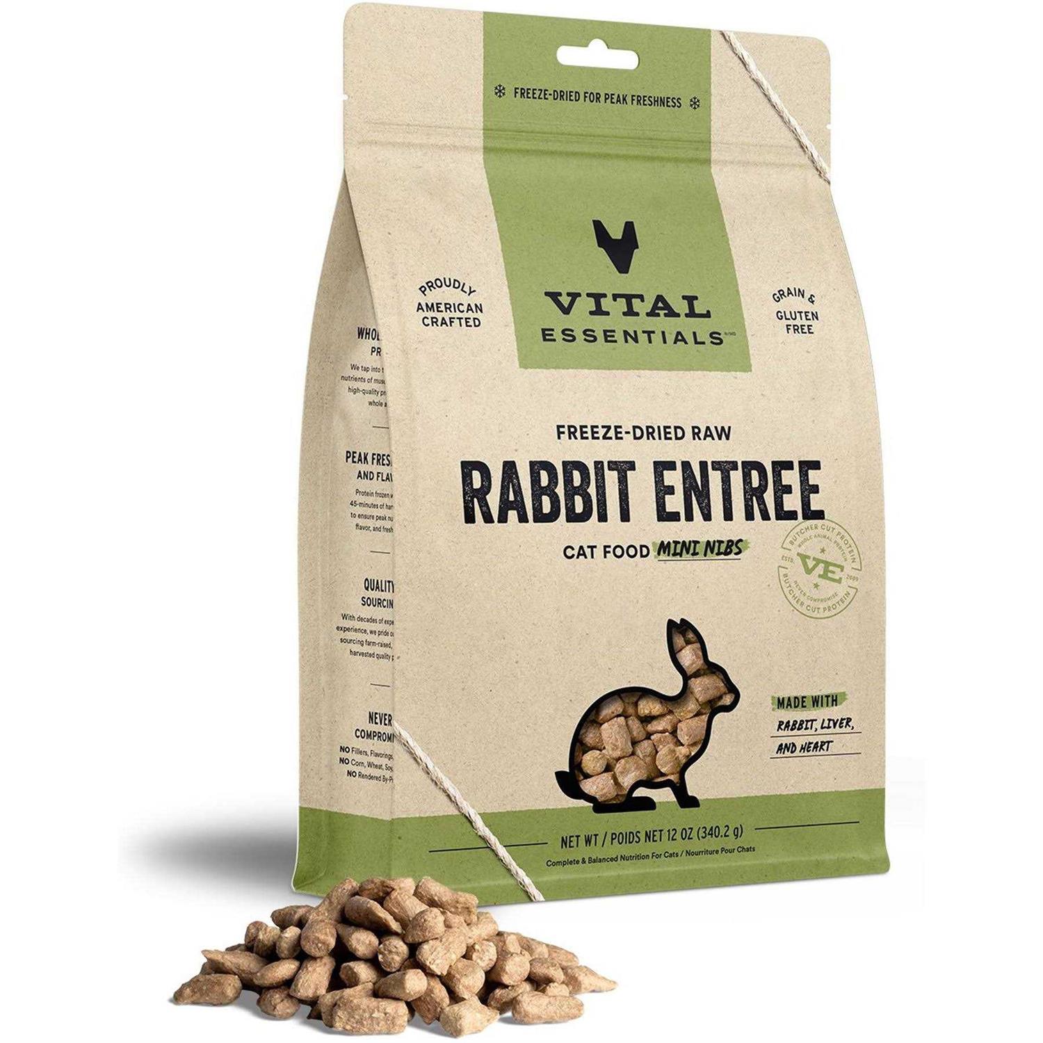 Vital Essentials Entree Mini Nibs Freeze-Dried Raw Cat Food - Pet Supplies online store