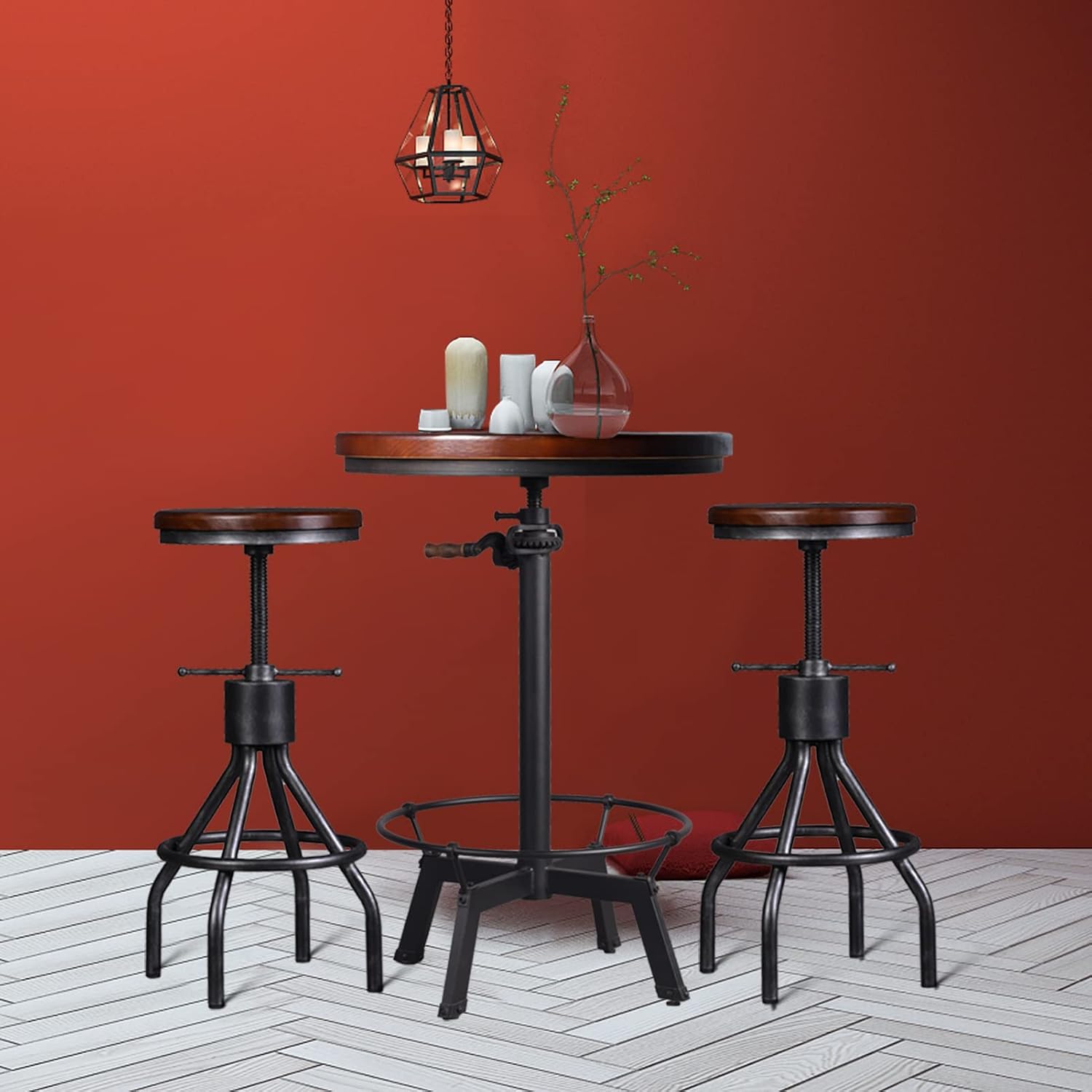 3-Piece Crank Handle Bar Table (33.5