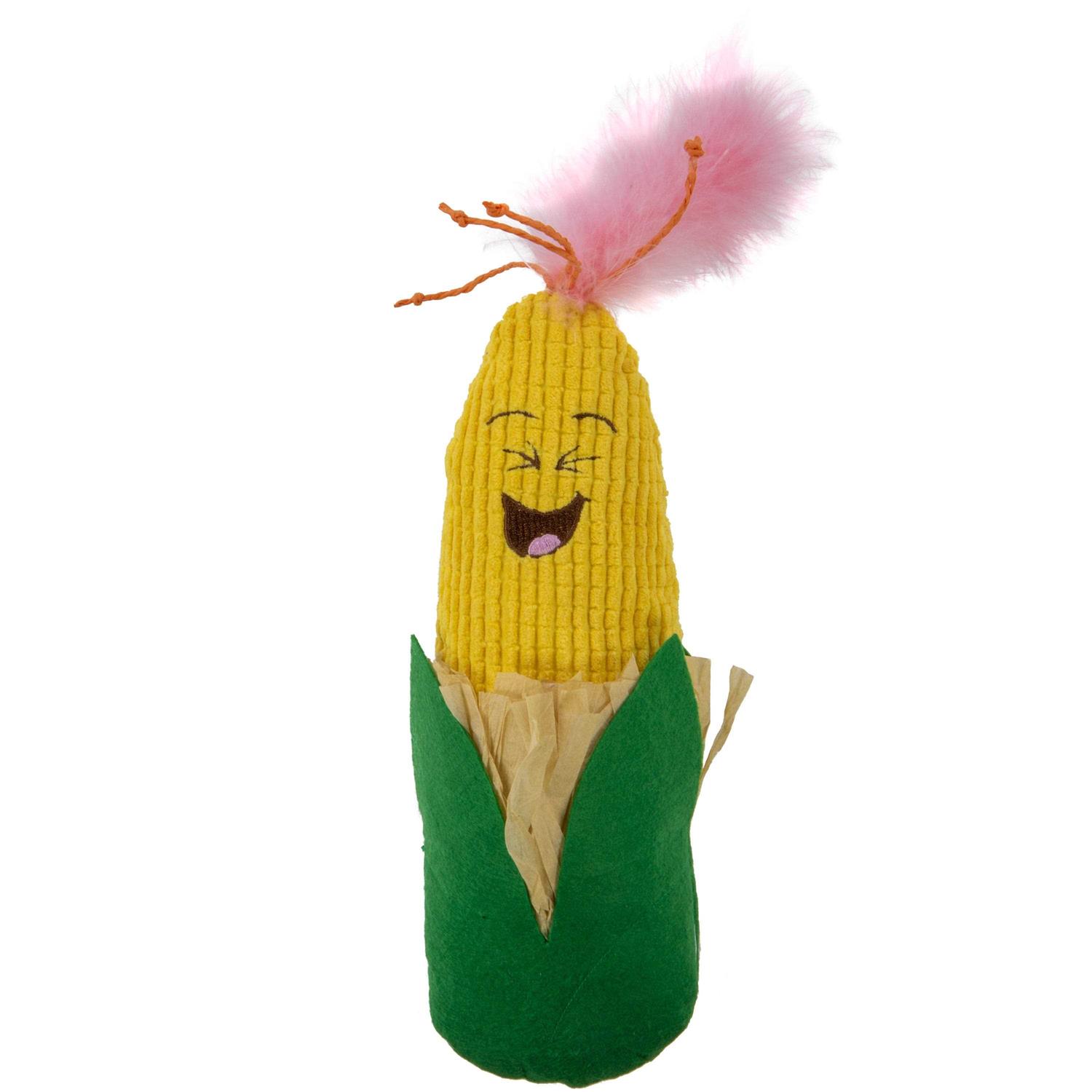 SmartyKat Corny Kicker Jumbo Crinkle Kicker Catnip Cat Toy - Pet Supplies online store