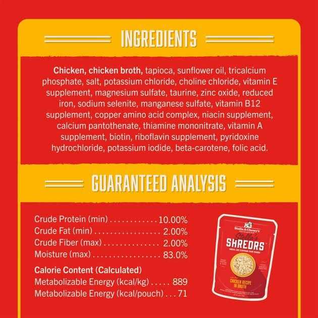 Stella & Chewy's Dog Shredrs Chicken - Pet Supplies online store