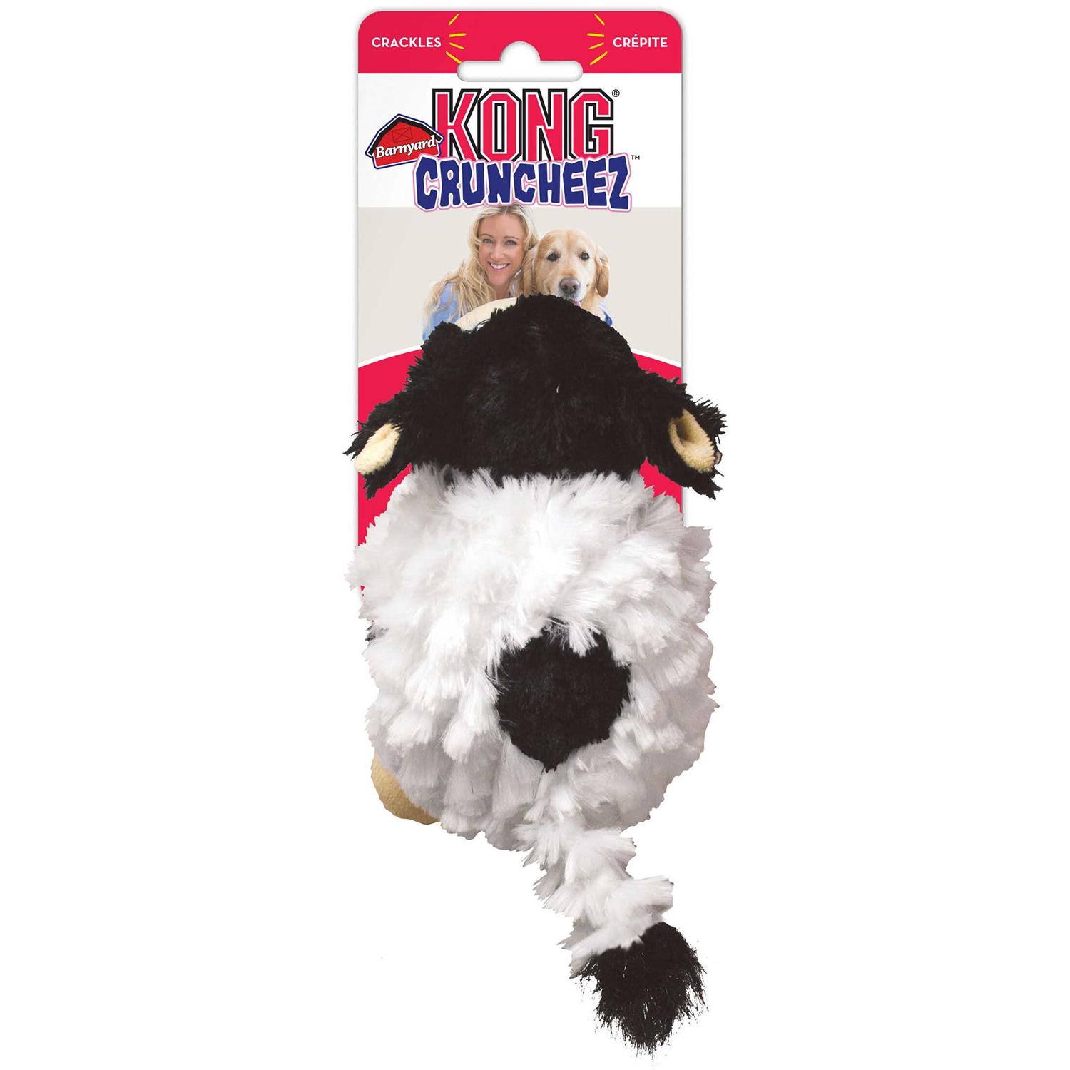 KONG Barnyard Cruncheez Cow Dog Toy - Pet Supplies online store