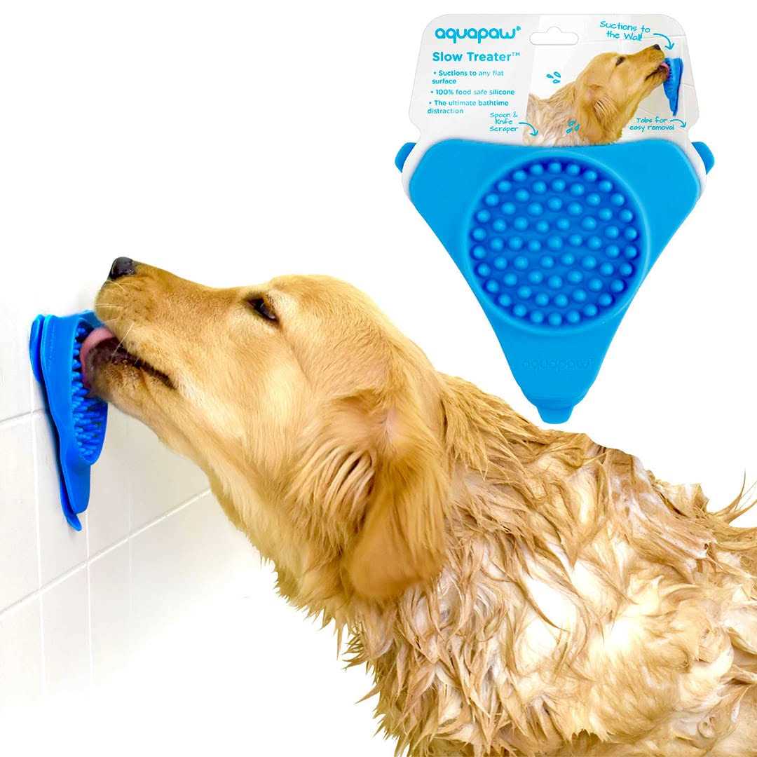Aquapaw Slow Treater Blue Silicone Treat Feeder for Cats/Dogs - Pet Supplies online store