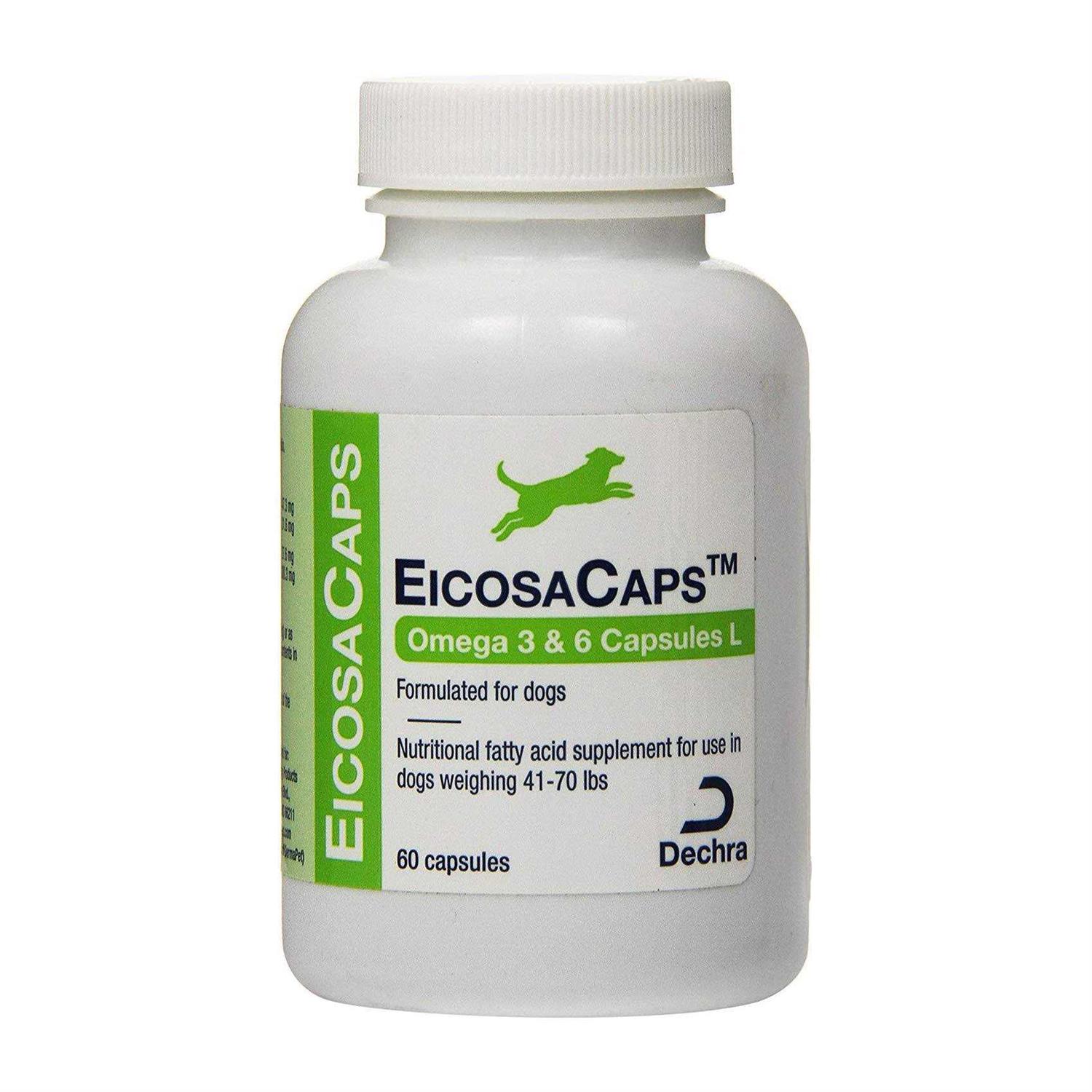Dechra EicosaCaps Omega 3 & 6 Capsules Dogs 40 60 - Pet Supplies online store
