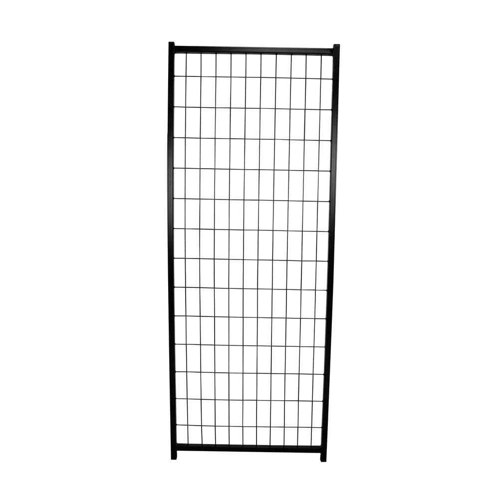 Black Metal Replacement Panel for 4 ft. x 4 ft. x 6 ft. and 4 ft. x 8 ft. x 6 ft. Welded Wire Kennel - Pet Supplies online store