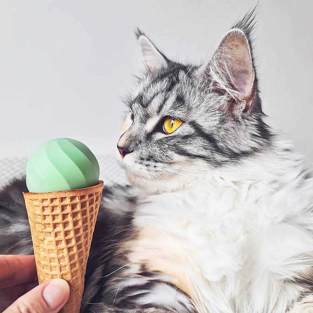 Cheerble Ice Cream Ball Smart Interactive Cat Toy Ball - Pet Supplies online store