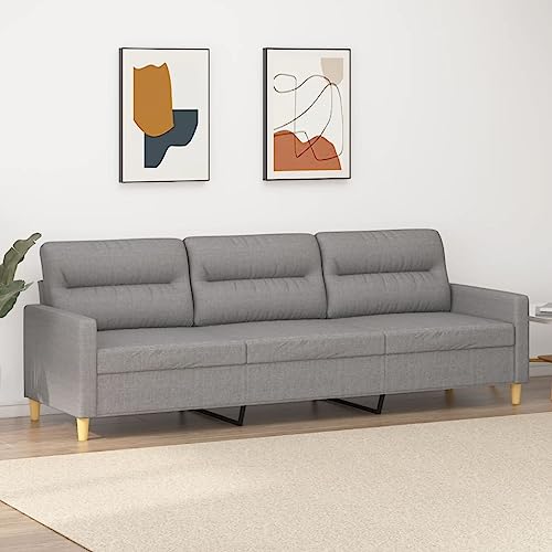 3-Seater Sofa Light Gray 82.7