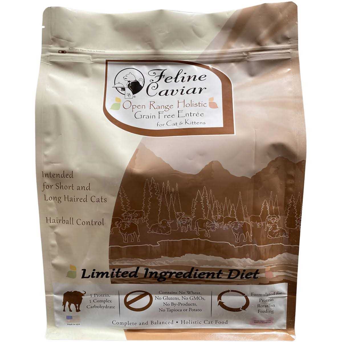 Feline Caviar Limited Ingredient Open Range Holistic Entrée Grain-Free Dry Cat Food - Pet Supplies online store