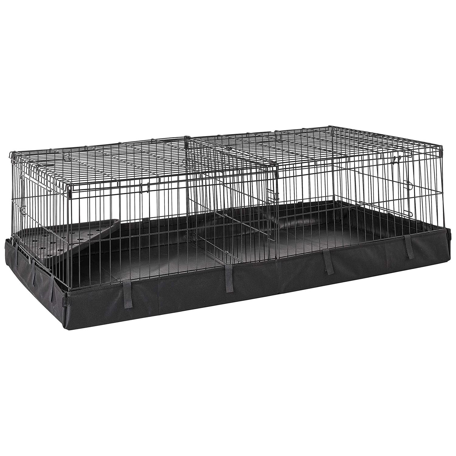 AmazonBasics Canvas Bottom Pet Cage with Divider Set - Pet Supplies online store