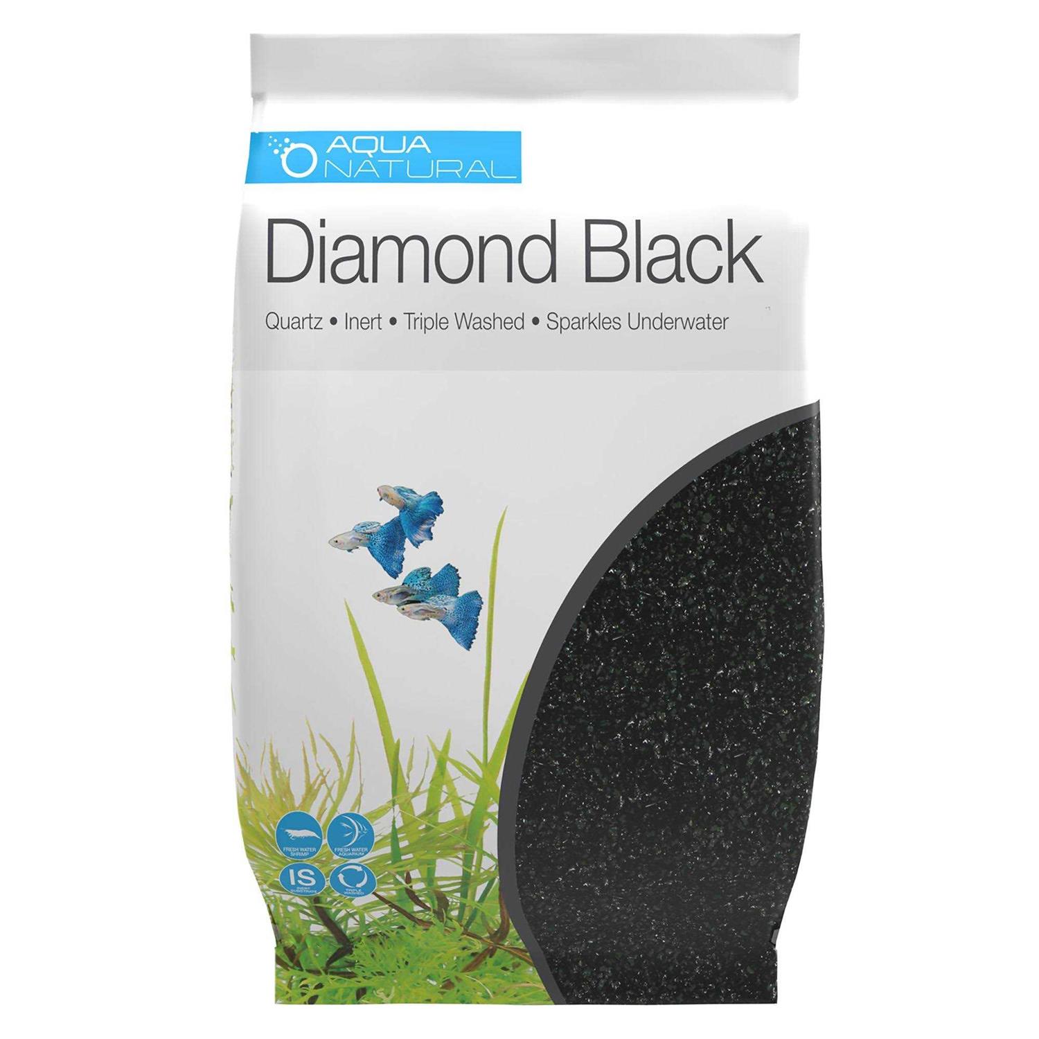 AquaNatural Diamond Black 10lb, Premium Gravel and Substrate for Aquariums, Fish Tanks and terrariums - Pet Supplies online store