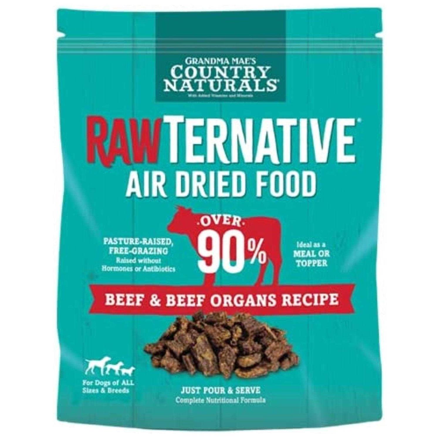 Grandma Mae's Country Naturals RawTernative Air Dried Beef/Beef Organs - Pet Supplies online store