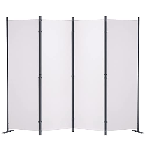 VEVOR Room Divider 3 Panel, 6.1ft Room Dividers and Folding Privacy Screens, Fabric Partition Room Dividers for Office, Bedroom, Dining Room, Study, Freestanding, Dark Grey