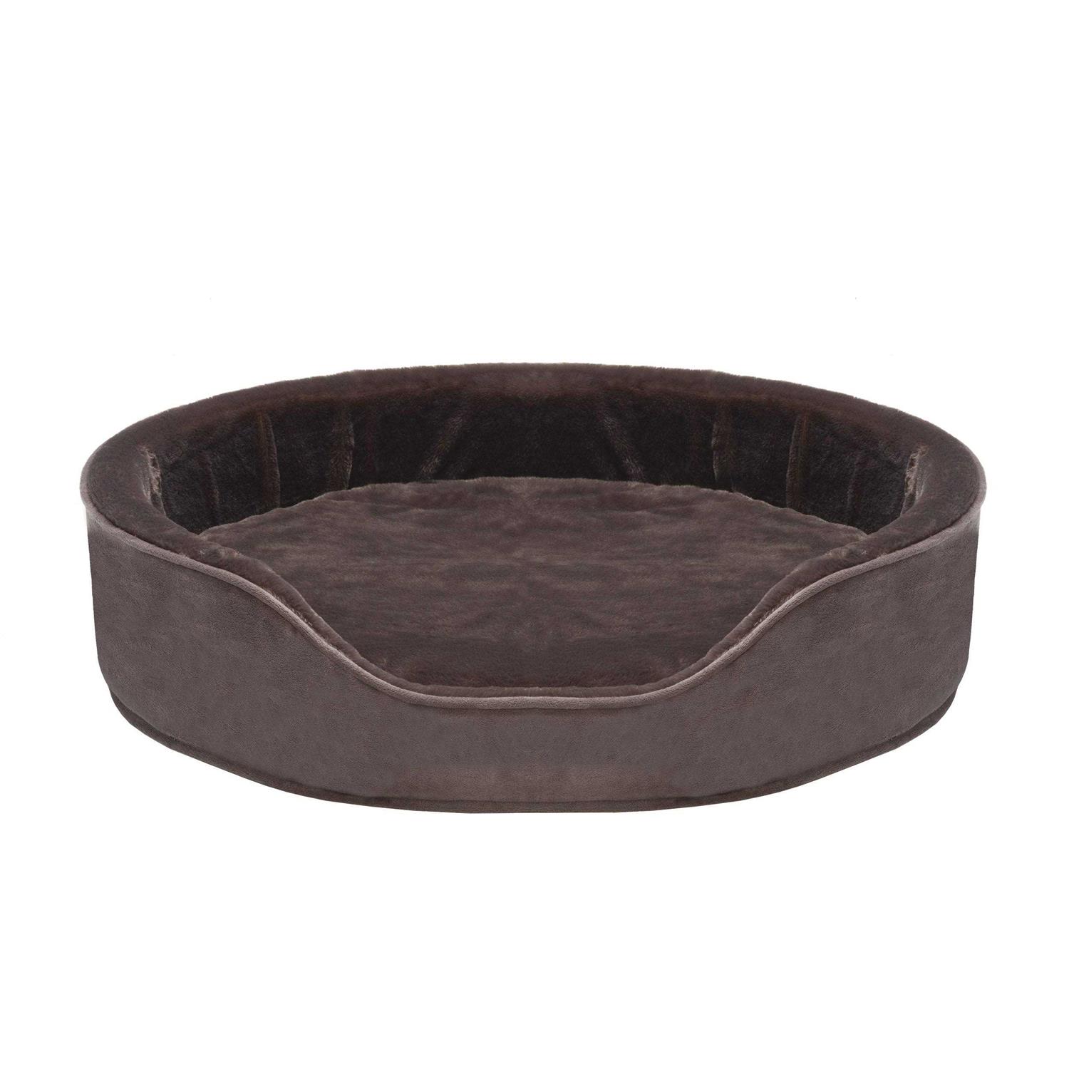 FurHaven Plush & Velvet Oval Dog Bed - Pet Supplies online store