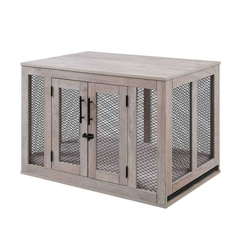Unipaws Dog Crate with Cushion and Tray - Pet Supplies online store