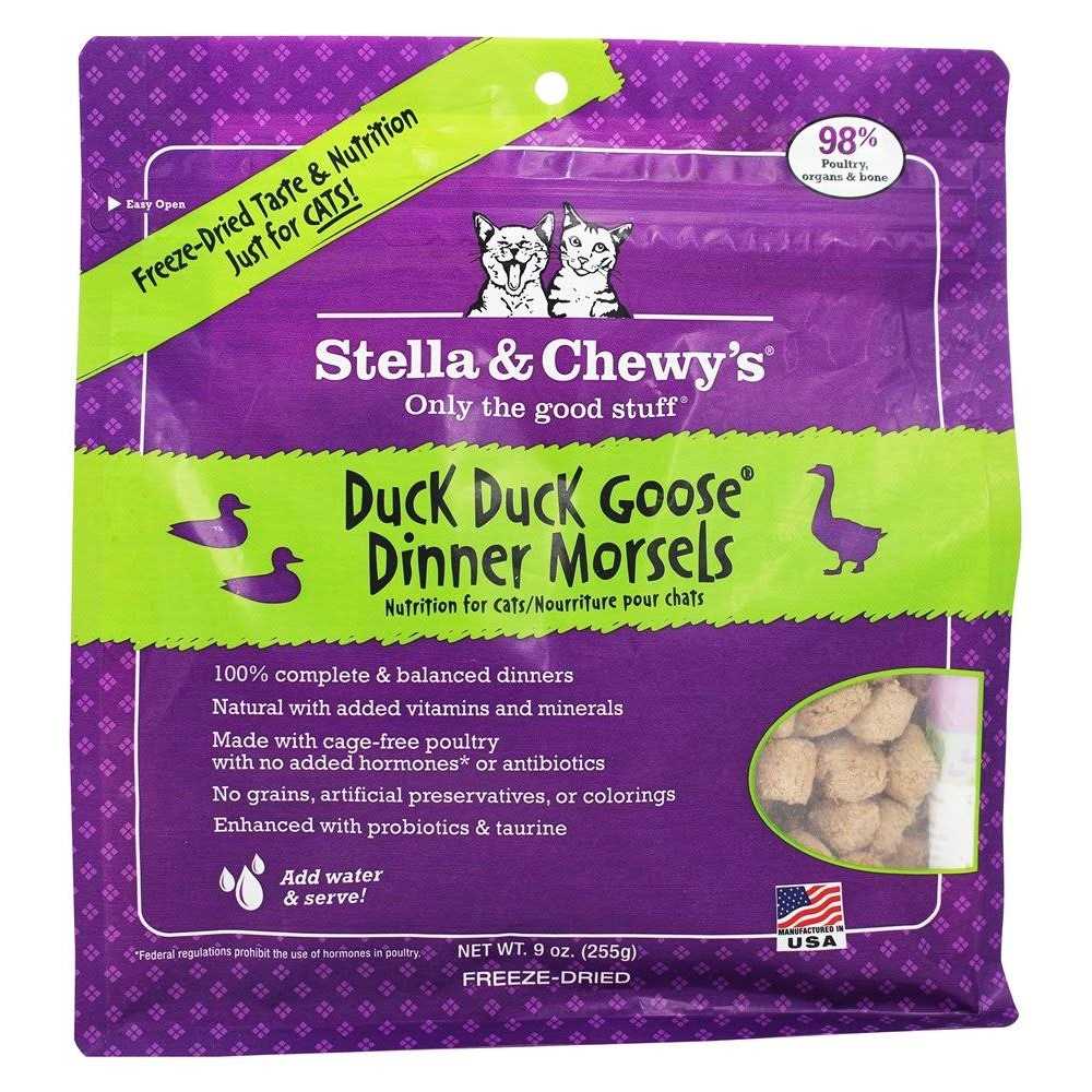 Stella & Chewy's Duck Duck Goose Freeze Dried Dinner Cat Food - Pet Supplies online store