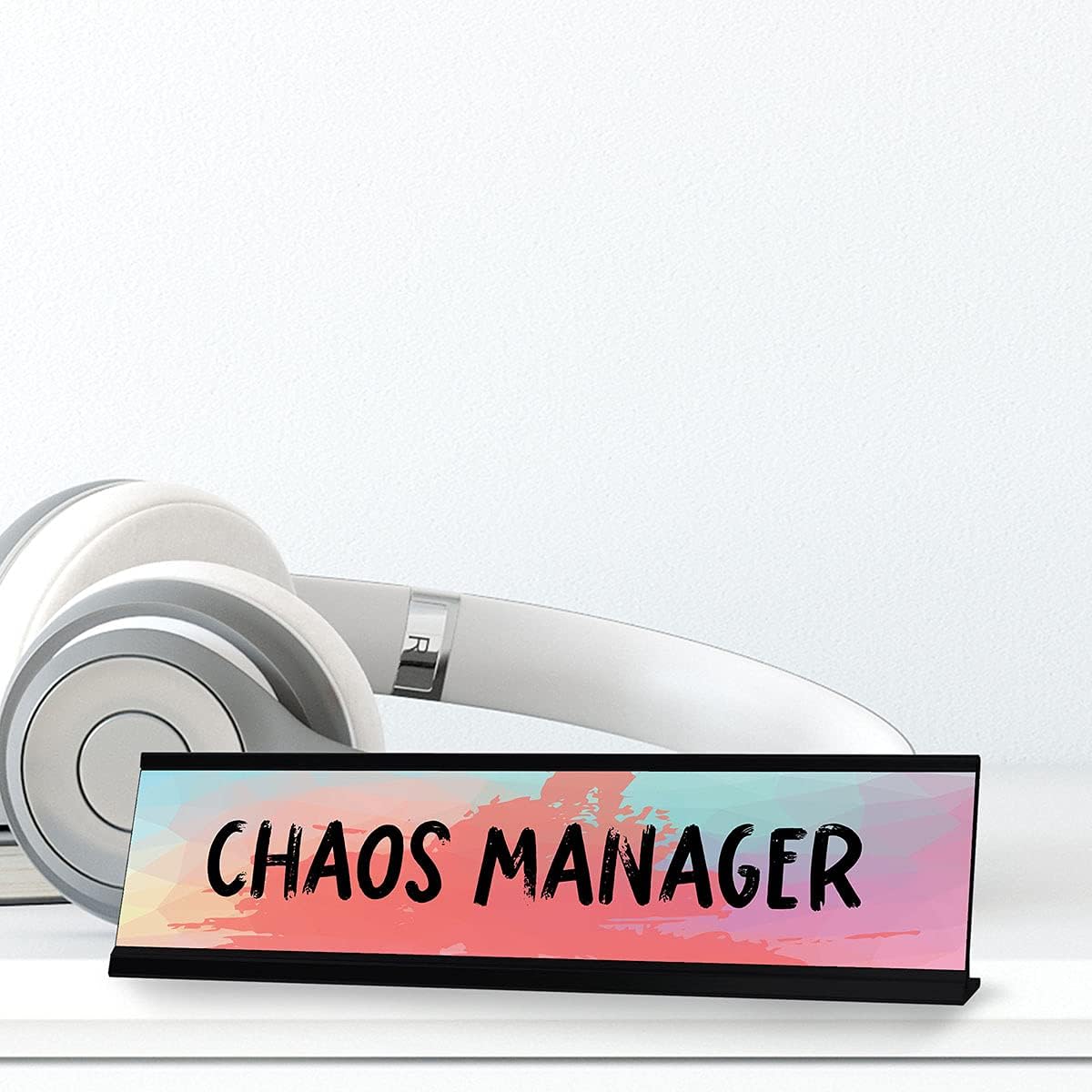 Chaos Manager Designer Series Desk Sign, Novelty Nameplate (2 x 8
