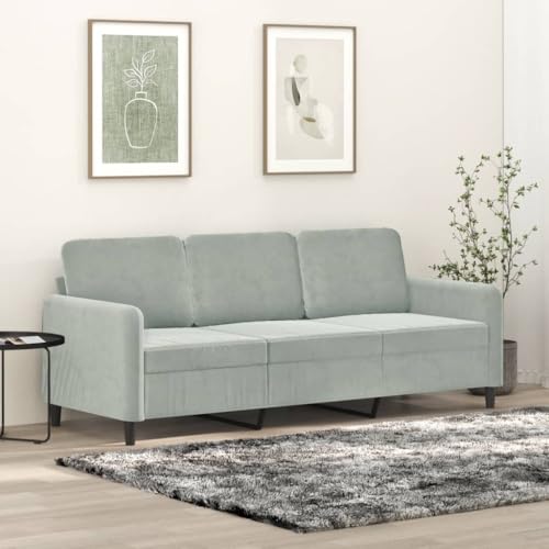3-Seater Sofa Light Gray 70.9