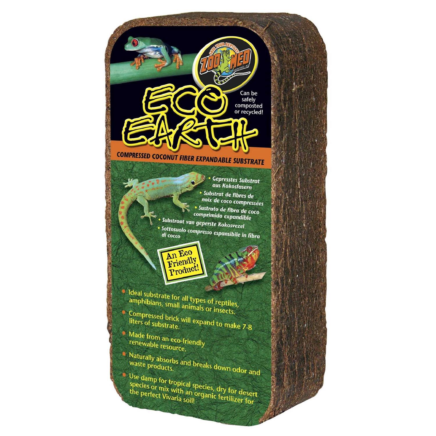 Zoo Med Eco Earth Compressed Coconut Fiber Substrate - Pet Supplies online store