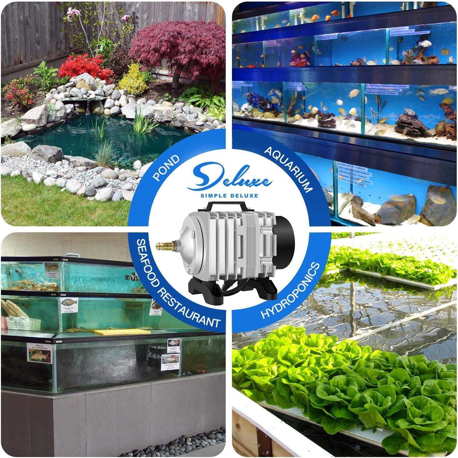 Simple Deluxe Commercial Air Pump for Aquarium and Hydroponic Systems - Pet Supplies online store