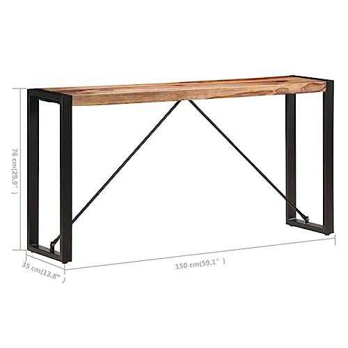 Sofa Table, Narrow Long Console Table Behind Couch, Rustic Entryway Table Industrial Skinny Hallway Table for Living Room，43.3