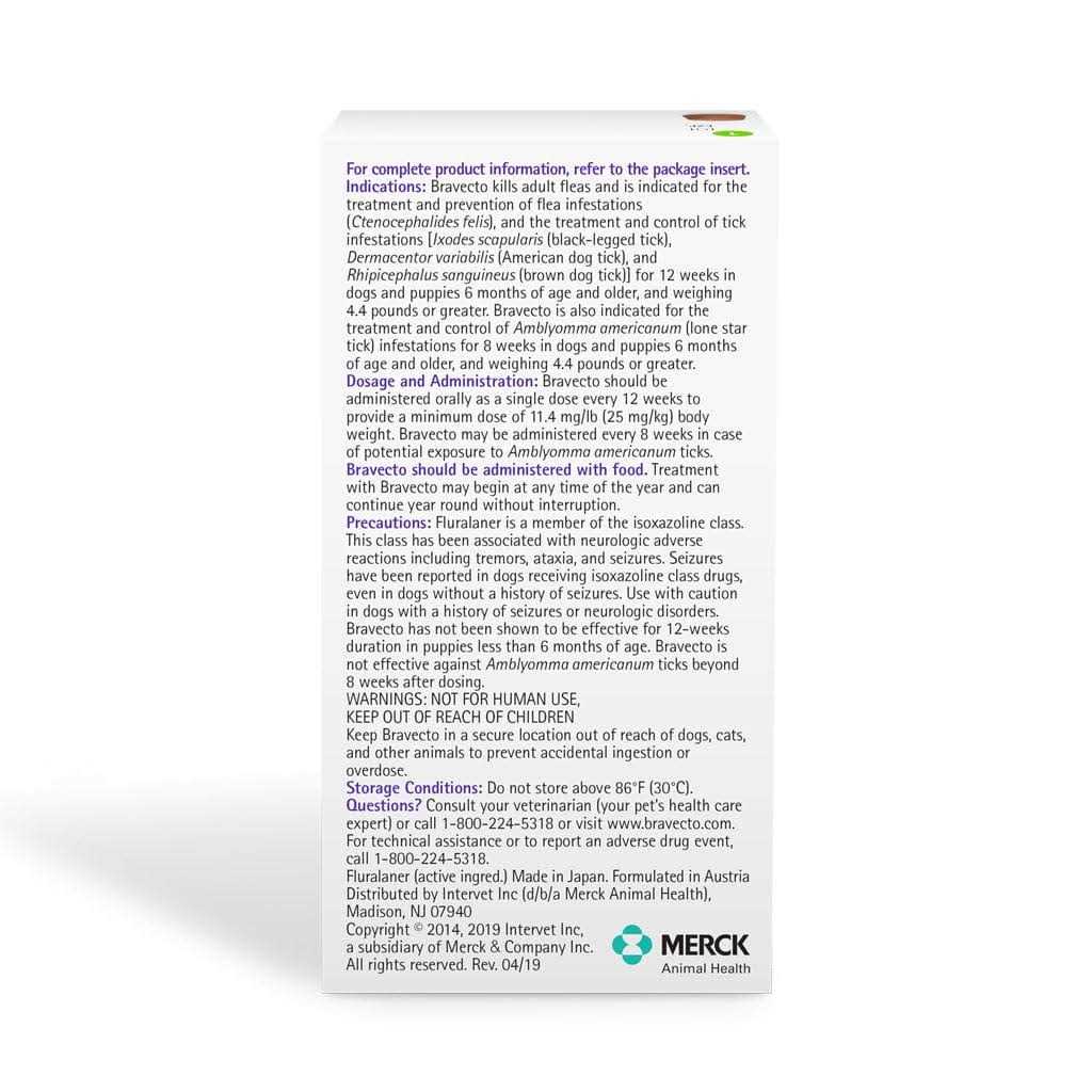 Bravecto Chew for Dogs 22-44 lbs - Pet Supplies online store