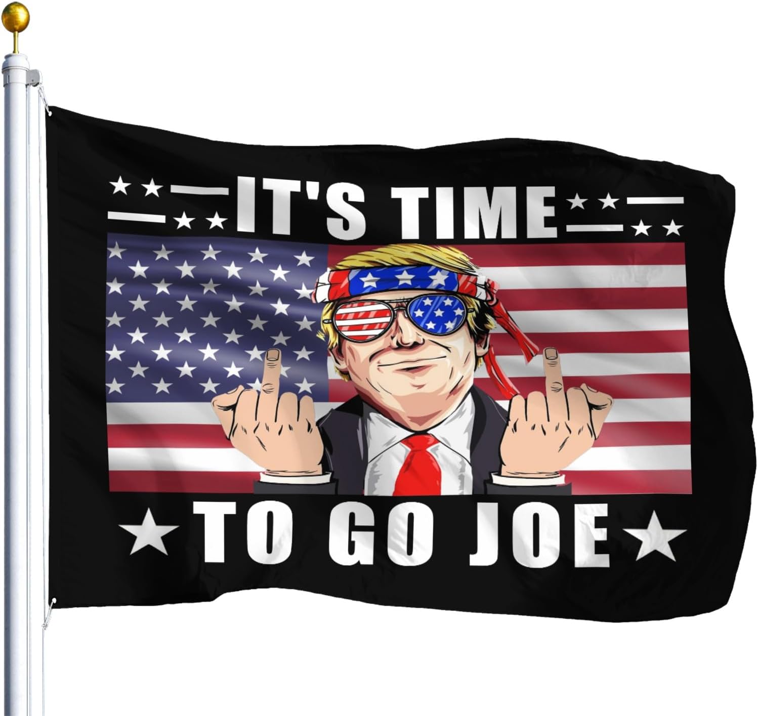 It's Time To Go Joe Flags For Room Aesthetic Tapestry For Classroom Wall Art For Garden Sign 3x5 Ft, Retirement Gifts