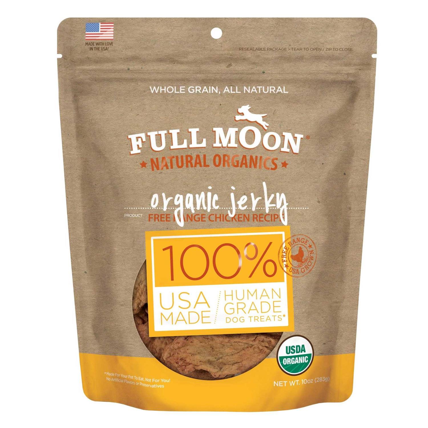 Full Moon Organic Chicken Jerky Dog Treats - Pet Supplies online store