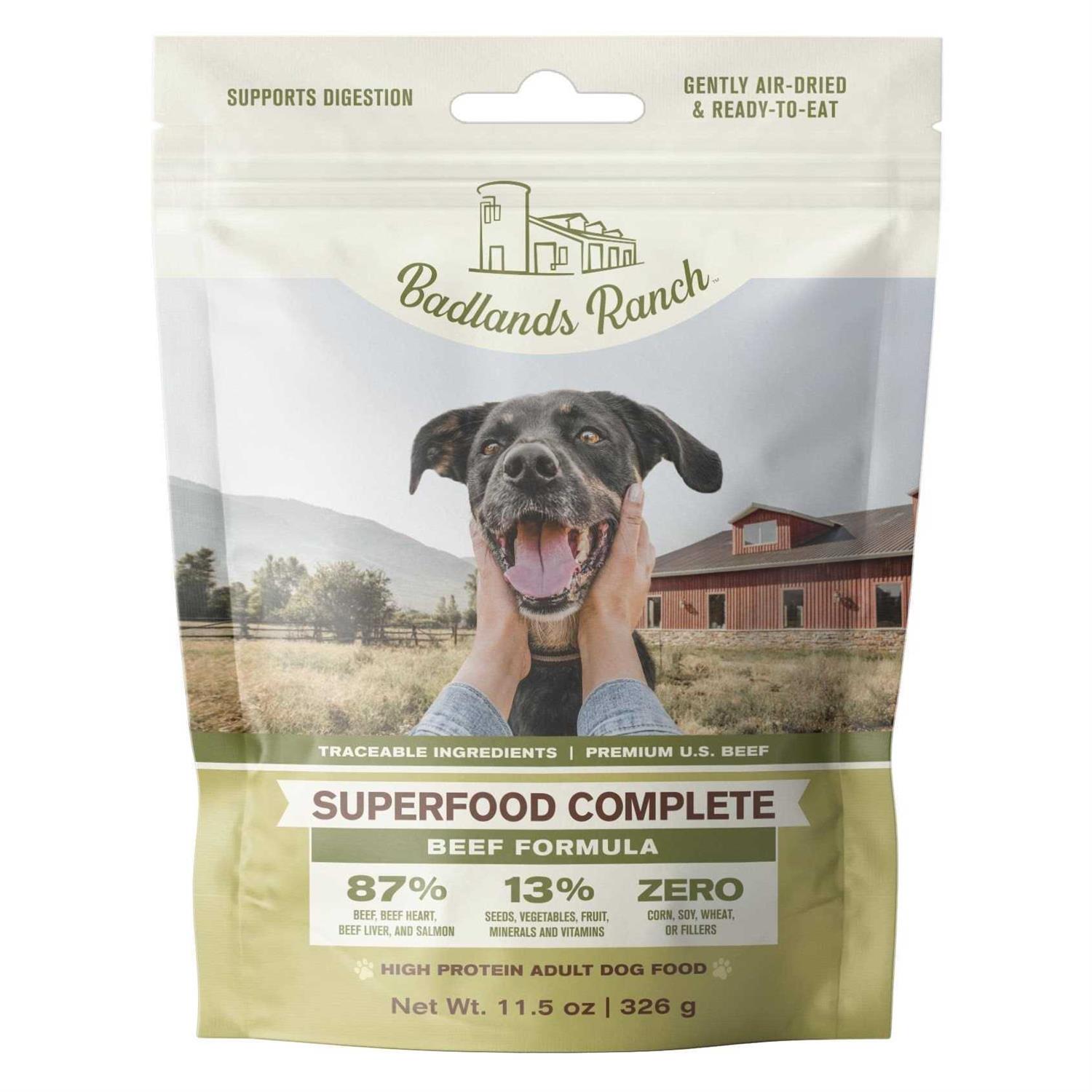 Badlands Ranch Superfood Complete Air Dried Beef Dog Food - Pet Supplies online store