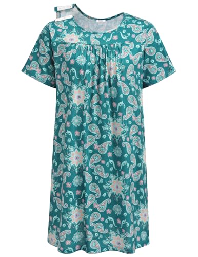 Deyeek Hospital Gowns for Women Tear Away Snap Open Back Dress Post Shoulder Surgery Dresses Soft Adaptive Clothing Nightgown