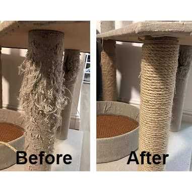 Pettipaws Cat Natural Sisal Rope for Replacement Scratching Posts,Sturdy Hemp Rope for Repairing Modern Cat Trees,6mm Diameter Sisal Rope Can DIY - Pet Supplies online store