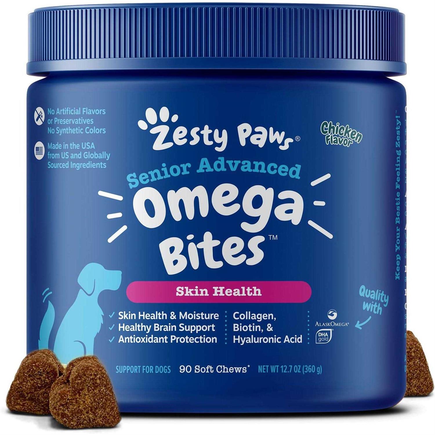 Zesty Paws Advanced Omega Senior Chicken Bites - Pet Supplies online store