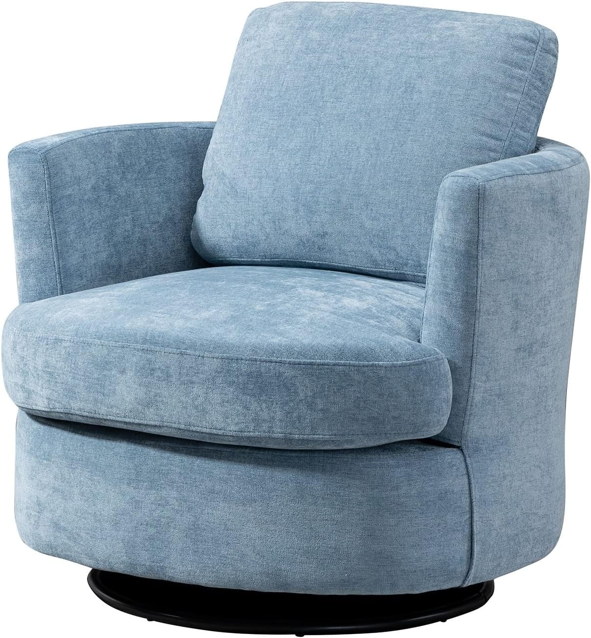 Extra Soft Chenille Swivel Accent Barrel Chair 31.9