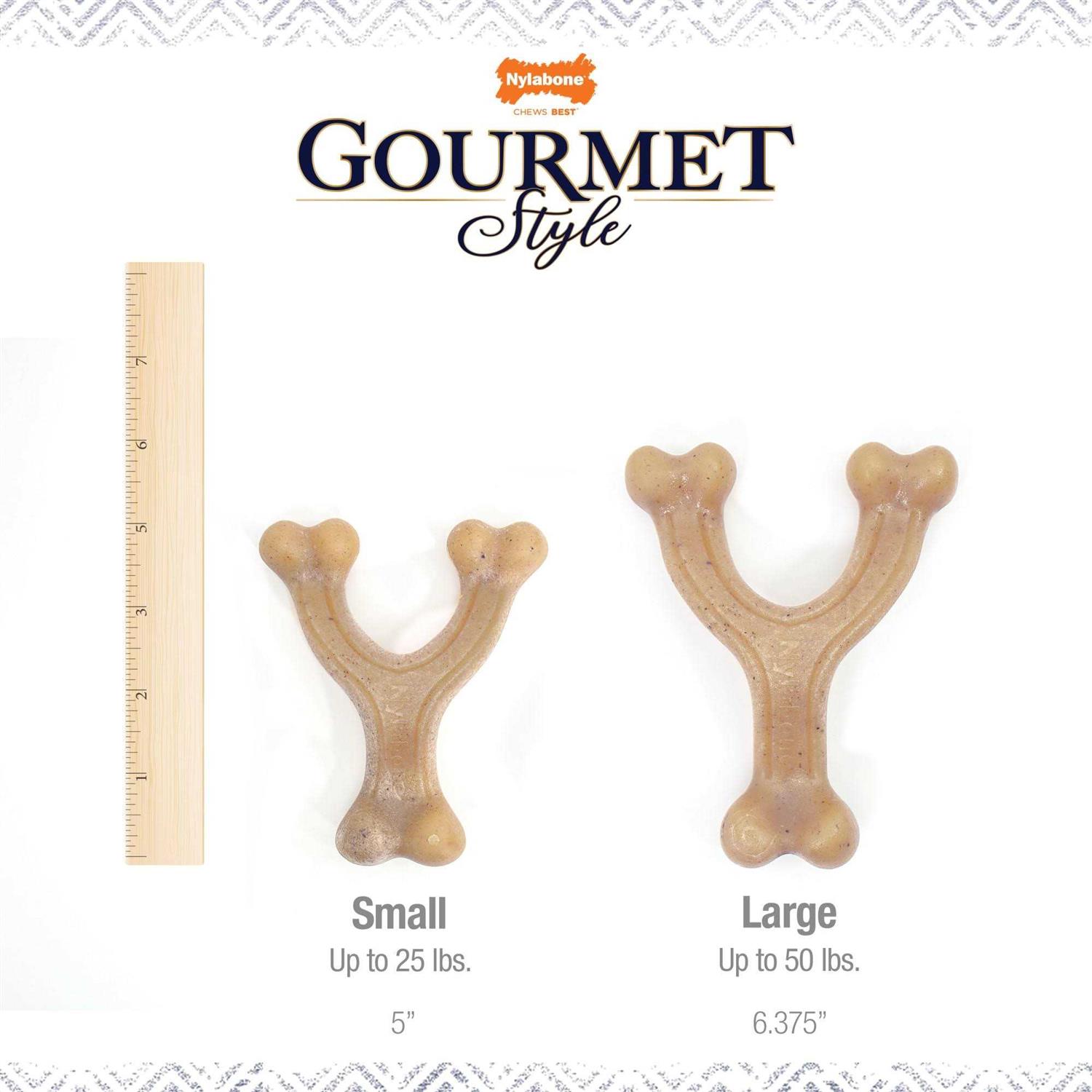 Nylabone Gourmet Style Strong Chew Wishbone Dog Toy - Pet Supplies online store