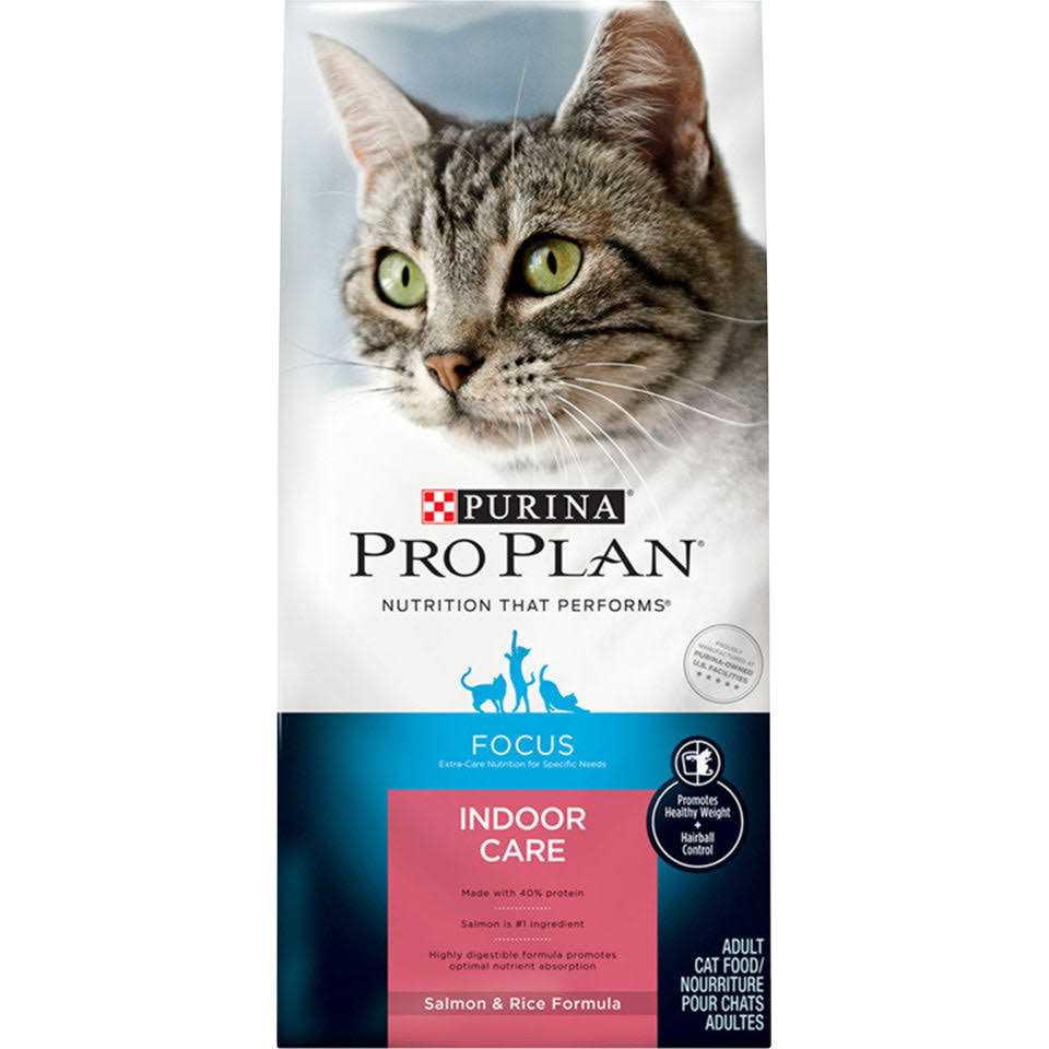 Purina Pro Plan Hairball Management Indoor Salmon & Rice Cat Food - Pet Supplies online store